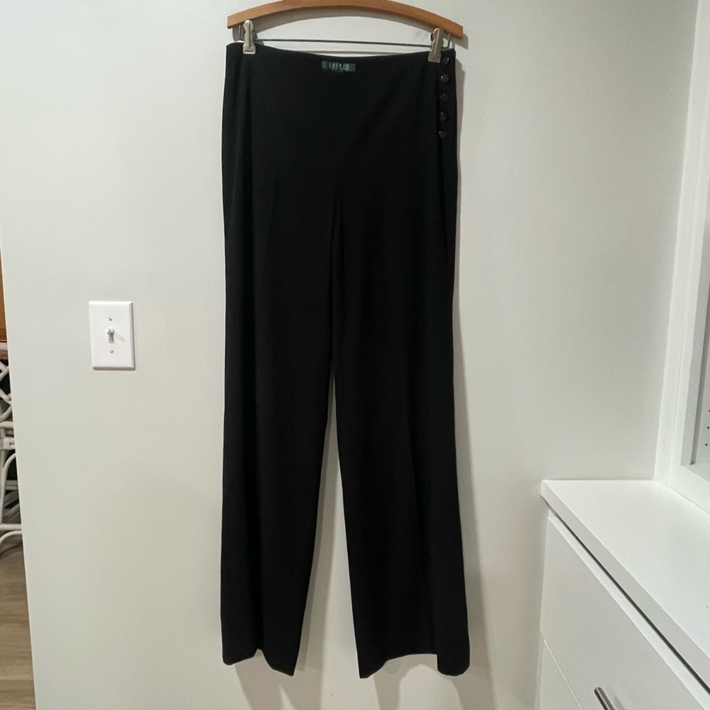 Lauren Ralph Lauren Black Trouser Pants Work Office Business Classic Quality